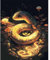 UNIQUORS Pintura por números pintada a mano serpientes arte pintura Set de pintura al óleo DIY serpiente psíquica y flor para principiantes, decoración de pared de salón, 40 x 50 cm sin marco