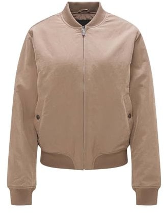 OPUS Damen Jacke | Wattierte Bomberjacke HARU Regular warm Taupe, 36