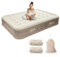 WJ King Inflatable Air bed, Air Mattress with built-in Electric Pump, Upgraded 5th Generation Pump Self-Inflation/Deflation, Blow Up Mattress Flocked Surface for Home Camping, 200x150x40cm (King)