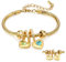 lorajewel Geschenke für mama Kette Muttertag Personalisiertes Armband mit Name Geburtsstein Herz Armband Geschenk für Frauen Weihnachtstag Geburtstag (Gold-2 name)