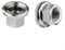 Steel Bike Bicycles Track Wheel Nuts, Silver Color, Prevent Slipping, Prevent Locking & Slipping (3/8)