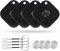 KZO Air Tracker Tag Lot de 4 localisateurs de clés Bluetooth iOS & Android App Localisateur de téléphone, sonnerie forte, pour clés/portefeuille/sacs, pas de traceur GPS, noir