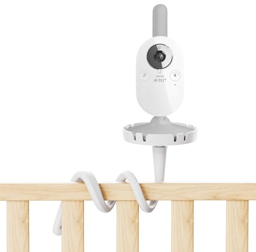Gusfeliz Halterung Baby Kamera für Philips Babyphone Halterung SCD843/26 SCD833/26 SCD891/26 SCD630/26 – Flexibler Clip Halter, 360° verstellbar, Ohne Bohren, Kinderbett Regal Tisch Montage