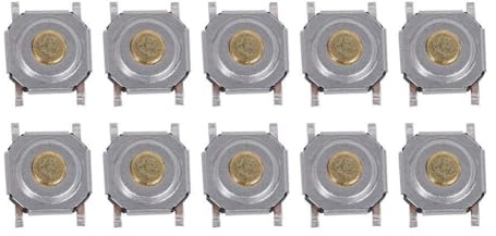Dioche Circuit imprimé momentané 200 Pièces Interrupteur à Bouton-poussoir Tactile | Mini Interrupteur étanche en Laiton | CMS 4x4x1,5 | Durable et Polyvalent pour les Jouets et les Instruments