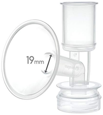Maymom One Piece Breast Shield Flange for Ameda Breast Pumps (X-Small (19mm))