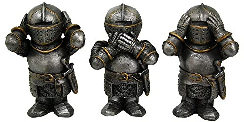 Nemesis Mittelalterliche Figur, Harz, Silber, 22 cm
