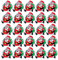 Mobestech 50pcs Broche LED Allume Père Noël Clignotant pour Cadeau de Décoration et Ornements