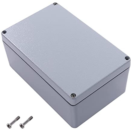 Fielect Aluminum Enclosure Project Box Waterproof IP65 Metal Junction Box Universal Electrical Project Enclosure Box, 7.40 x 4.72 x 3.07