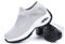 Hitmars Zapatillas Deportivas de Mujer Zapatos Running Fitness Outdoor Sneaker Casual Mesh Transpirable Comodas Calzado Claro-Gris 2 Talla 39