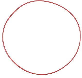 Othmro O-Ringe, 120 mm x 3,5 mm, Silikon, Rot, 1 Stück