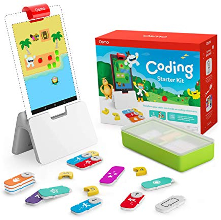 Osmo - Coding Starter Kit für Fire Tablet - 3 lehrreiche Lernspiele - Ab 5-10 Jahren - Programmieren lernen, Programmiergrundlagen & Codierrätsel - STEM-Spielzeug (Osmo Fire Tablet-Basis enthalten)