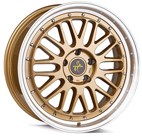 Keskin KT22 8.5JX19 5/120 ET35 72.6 GOLD LIP POLISH Alufelge