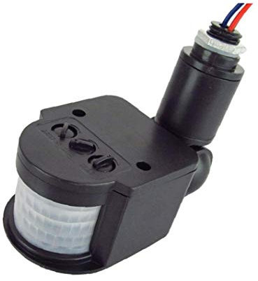 AMOYER 1pc Automatique Infrarouge Capteur Pir 180 Degrés De Rotation Capteur De Mouvement 250v Détecteur De Mouvement pour Extérieur Minuterie Interrupteur