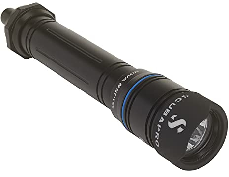 Scubapro Novalight 850 TEC Elektrisches Licht, robustes Aluminiumgehäuse, 8 Abstrahlwinkel, 17.000 Lux, 305 m Tiefe