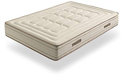 ECCOX - Taschenfederkernmatratze Hybrid Bambus Night - Höhe 30 cm - Taschenfederkern und viskoelastisch, viskoelastische Polsterung - mittlere bis hohe Härte (135 x 190 cm)