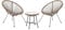 SVITA Bali Balkon-Möbel 3-TLG. Polyrattan Lounge-Set Balkon-Set Braun