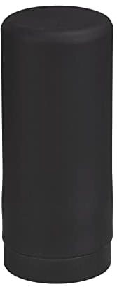 WENKO Spülmittelspender Easy Squeez-e, hochwertiger Spender für Spülmittel in der Küche, einfach Dosierung, Seifenspender aus auslaufsicherem Silikon, Fassungsvermögen 250 ml, Ø 6 x 14 cm, Schwarz