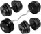 MOVIT 95kg Hantelset, 55kg SZ Curlset und 2 x 20kg Kurzhantelset, mit Sternverschlüssen + Gewichtsscheiben, 120cm SZ Curlstange gerändelt und verchromt, Scheibenaufnahme Ø 25mm