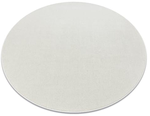 rugsx Eton Plus Teppich für Wohnzimmer und Schlafzimmer Creme Rund 150 cm
