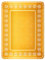 Horeca Collection 1 Unidad - Bandeja Desechable Rectangular Cartón 25 x 34 cm con Temática Navideña con Bordado Oro. Bandeja Cartón Biodegradables Navidad, 100% Reciclables Celebraciones y Eventos.