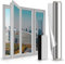 LULUETPUE Spiegelfolie Selbstklebend Sonnenschutzfolie Fenster innen UV-Schutz Reflektierende Fensterfolie Silber Thermofolie für Büro und Haus, (90 * 200CM)