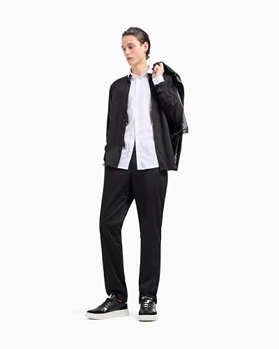 Armani Exchange Men's Straight Fit Trousers Black,33