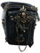 KIMISS Motorradtasche, Damen Motorradtasche PU Leder Steampunk Retro Umhängetasche Hüfttasche