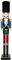 KI Store 120 cm Weihnachten Nussknacker Lebensgröße Groß XXL Holz Nussknacker Figur Weihnachtsdekoration (Blau Soldat Schlagzeuger)