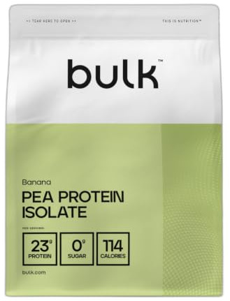 Bulk Pea Protein Isolate Powder, Banana, 1 kg | Vegan Protein Shake