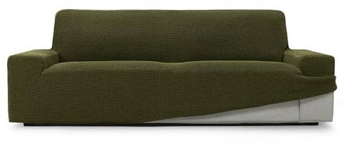 SOFASKINS® super elastischer überzug, Sofabezug 3 sitzer, atmungsaktiv, bequem und langlebig, Sofa überzug, Einfach anzubringen, Maße (180-230Cm), Farbe Gras