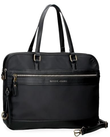 Pepe jeans Joumma Bags Morgan Casual Tagesrucksack, Reisetaschen, beige und schwarz, Kunstleder für Damen, Schwarz, Talla única, Koffer