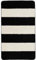 RugVista Mario Block Badematte - Schwarz/Naturweiß Teppich 67x117 Moderner Teppich