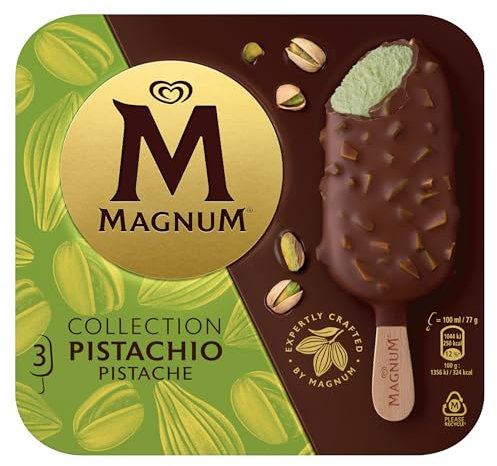 Magnum Helado Bombón Pistacho 3 unidades, 231g