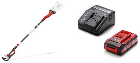 Einhell Akku-Olivenrüttler/Obsternter GE-FS 18/53 Li Power X-Change (53 cm Arbeitsbreite, 310 cm Gesamtlänge, teleskopierbar, wechselbare Zinken, inkl. 3,0 Ah PLUS Akku & Ladegerät)
