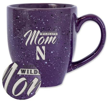 Rico Industries NCAA Air Force Academy Falcons – AF Mom Kaffeetasse aus Keramik, 473 ml, Lasergravur, gesprenkelt