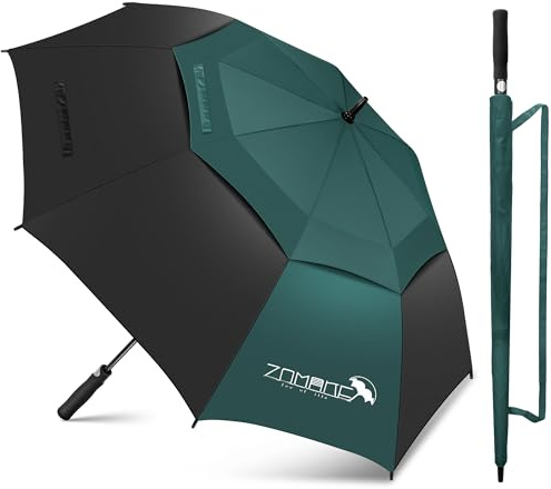 ZOMAKE Regenschirm Groß Sturmfest XL/XXL - Großer Golf-Regenschirm, Windsicher & Stabil, Automatik Großer Schirm, Herren & Damen, 2 Personen, Outdoor & Reise