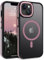 GUAGUA Cover Magnetico per iPhone 14 Plus, Custodia iPhone 14 Plus Compatibile con MagSafe, Opoco Protettivo Case Sottile Anti-Graffio Glassato Traslucido Antiurto 6,7 Pollici, Rosa