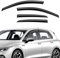 GEARMONSTER Windabweiser kompatibel mit VW Golf 8 / VIII 2021-2024, Selbstklebend, Autofenster Stick-on Regenabweiser Regenschutz Windabweiser, 4 Stück, Schwarz