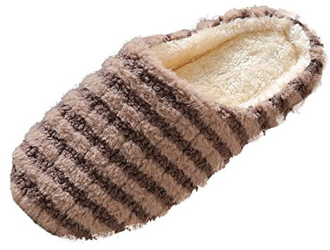 Damenschuhe Gelb 41 Japanische Frühlings-Winter-Paar-Stumm-weicher -Heimhausschuhe Männer und Frauen Holzboden rutschfeste Silent-Baumwollhausschuhe Roller Schuhe Damen 4 Räder (B, 43)