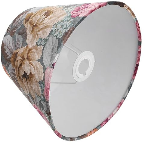 SOESFOUFU Seidensamt Lampenschirm Mit Blumenmuster Praktischer Ersatzschirm Für Tisch Stehlampen Dekorativer Lampenschirm Für Wohnzimmer Und Schlafzimmer Stabile Langlebige Stoffabdeckung