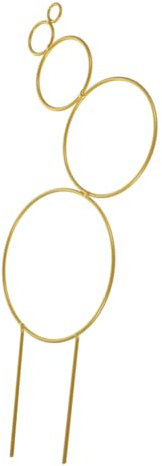 BESPORTBLE Traliccio in Filo Metallico per Piante Rampicanti Portavasi Impilabile Rustico in Metallo per Esterni