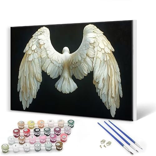 Paint by Numbers for Adults with Frame 100 x 130 cm Paint by Numbers Bird Paint by Numbers for Children, Crafts for Adult Paint by Numbers Canvas Kits with Brushes and Acrylic Pigmen, Wall Decor Y-1