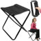 Gohytal Camping Hocker Tragbarer Klapphocker, Campinghocker Fußteil Mini-Klapphocker Leicht Sitz Falthocker Klappbar Fußschemel Ottomane Gartenhocker Fußablage für Reisen Wandern Angeln Grillen Strand