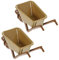 HOOTNEE 2pcs Miniature Cart Model Micro Landscape Ornament Realistic Trolley for Home and Garden Decoration Material Random Colors Creative Diy Assembly