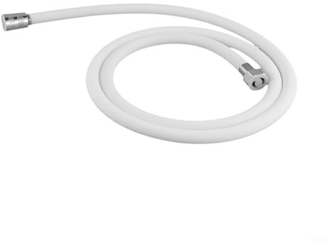 Flessibile 1 5 metri tubo doccia in silicone migliora il comfort durante il bagno con facile portata (bianco)