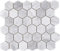 Mosaik Fliese Keramik Hexagon Travertin grau matt für WAND BAD WC DUSCHE KÜCHE FLIESENSPIEGEL THEKENVERKLEIDUNG BADEWANNENVERKLEIDUNG Mosaikmatte Mosaikplatte