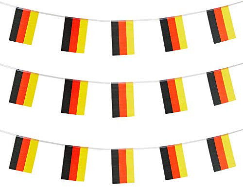 Deutschlandflaggen Deutschland kleine Schnur Mini-Flagge Wimpel Banner Dekorationen