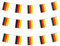 Deutschlandflaggen Deutschland kleine Schnur Mini-Flagge Wimpel Banner Dekorationen