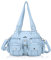 Angel Kiss Damen Handtasche tasche damen Umhängetasche 2 hauptfächer Multifunktionale Rucksack Weiches PU Leder mit Reißver Schlusstaschen Elegante Damenumhängetasche für Büro Schule Einkauf