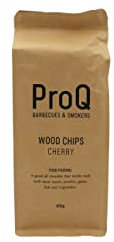 ProQ Premium Smoking Wood Chips (1 x 400g Pack) – Wood Chips For Smoking Food - BBQ Smoker Wood Chips - Cherry